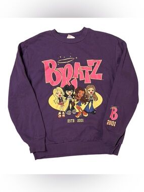 Bratz purple long sleeve sweater shirt Size oversized Medium.